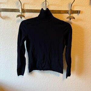 LOFT Black Knit Turtleneck